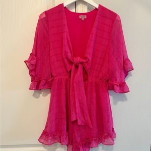 Hot pink romper (EUC)